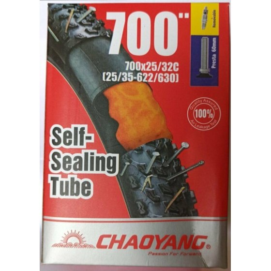 ChaoYang Camera d'aria Antiforatura Autosigillante 700x25/32 Valvola 60mm removibile
